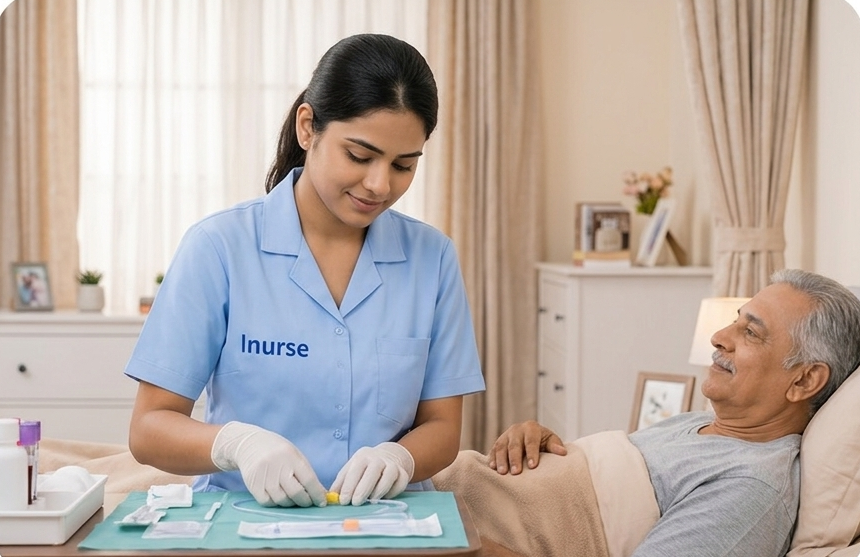 Catheter Change at Home